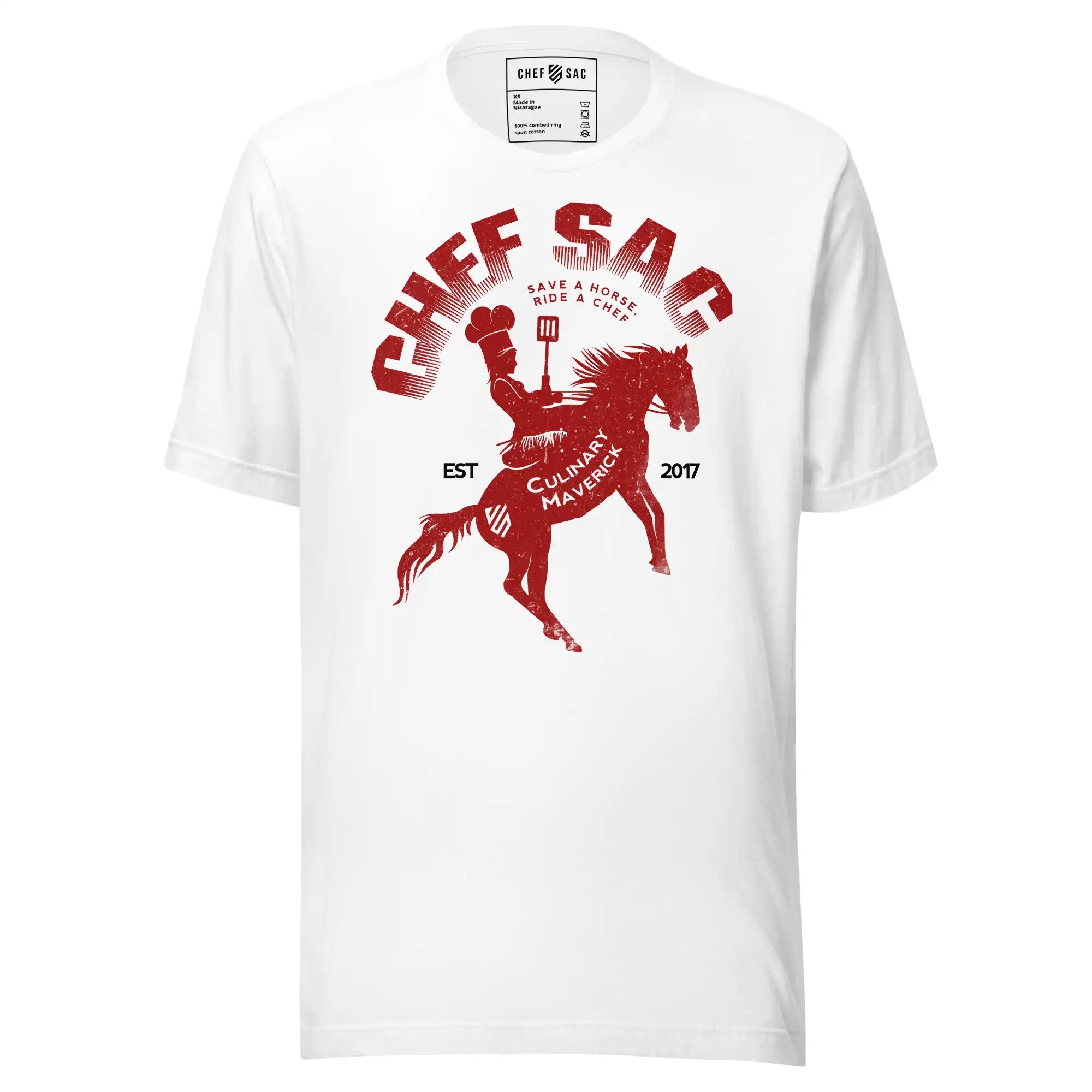 Funny Save a Horse Ride a Chef T-Shirt - Humorous Graphic Tee for Cooking Enthusiasts & Food Lovers - Perfect for Kitchen, BBQ Parties & Chef Appreciation Gifts