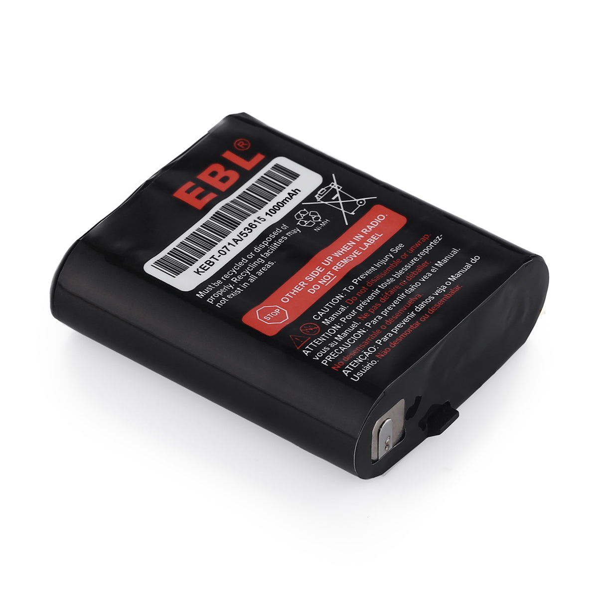 EBL KEBT 071A 53615 Rechargeable Battery 3.6V 1000mAh for Two Way Radio - Long Lasting Power for Walkie Talkies, Business Communication & Outdoor Adventures