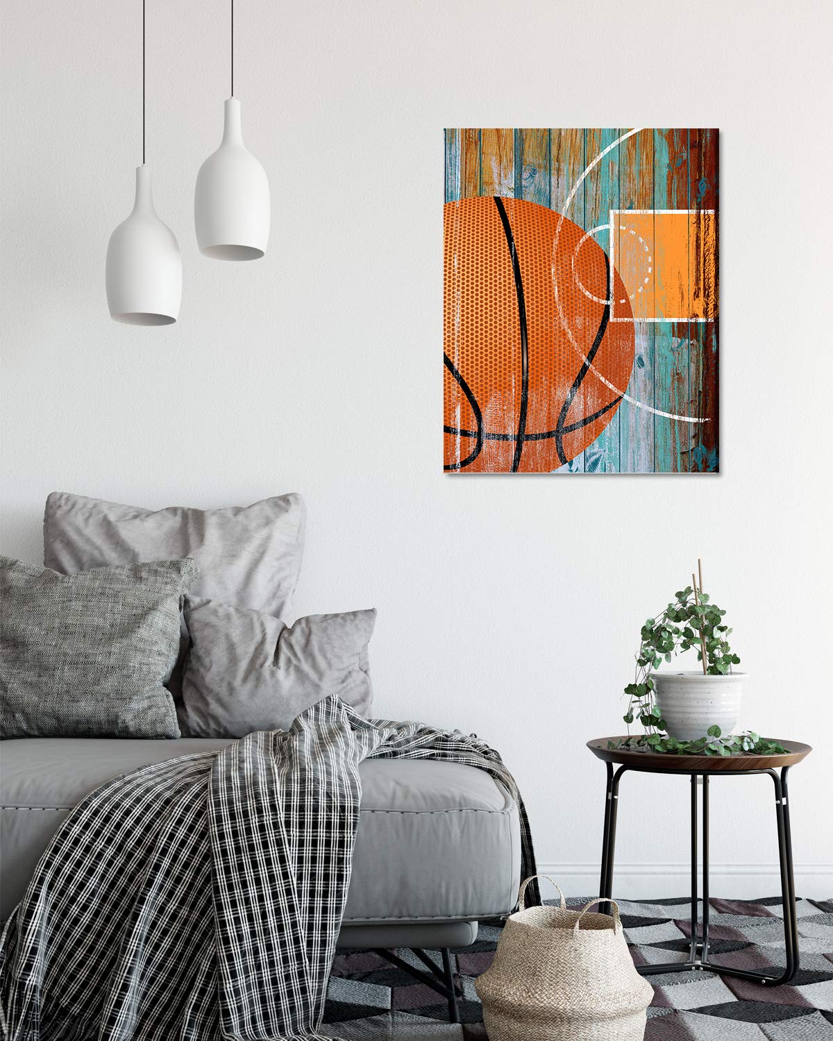 Basketball Wall Art Poster 32x40 - Perfect Gift for Fans & Players - Home & Office Decor