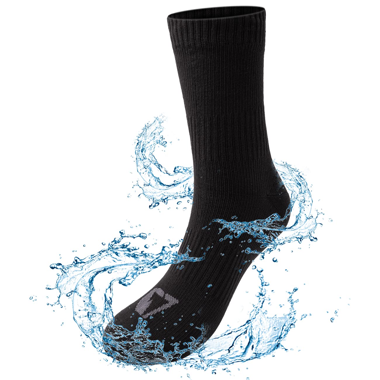 LEAKDRY Waterproof Socks for Men - SGS Certified Breathable Hiking & Outdoor Socks for Skiing, Cycling, Running, Kayaking - Stay Dry in All Weather Conditions