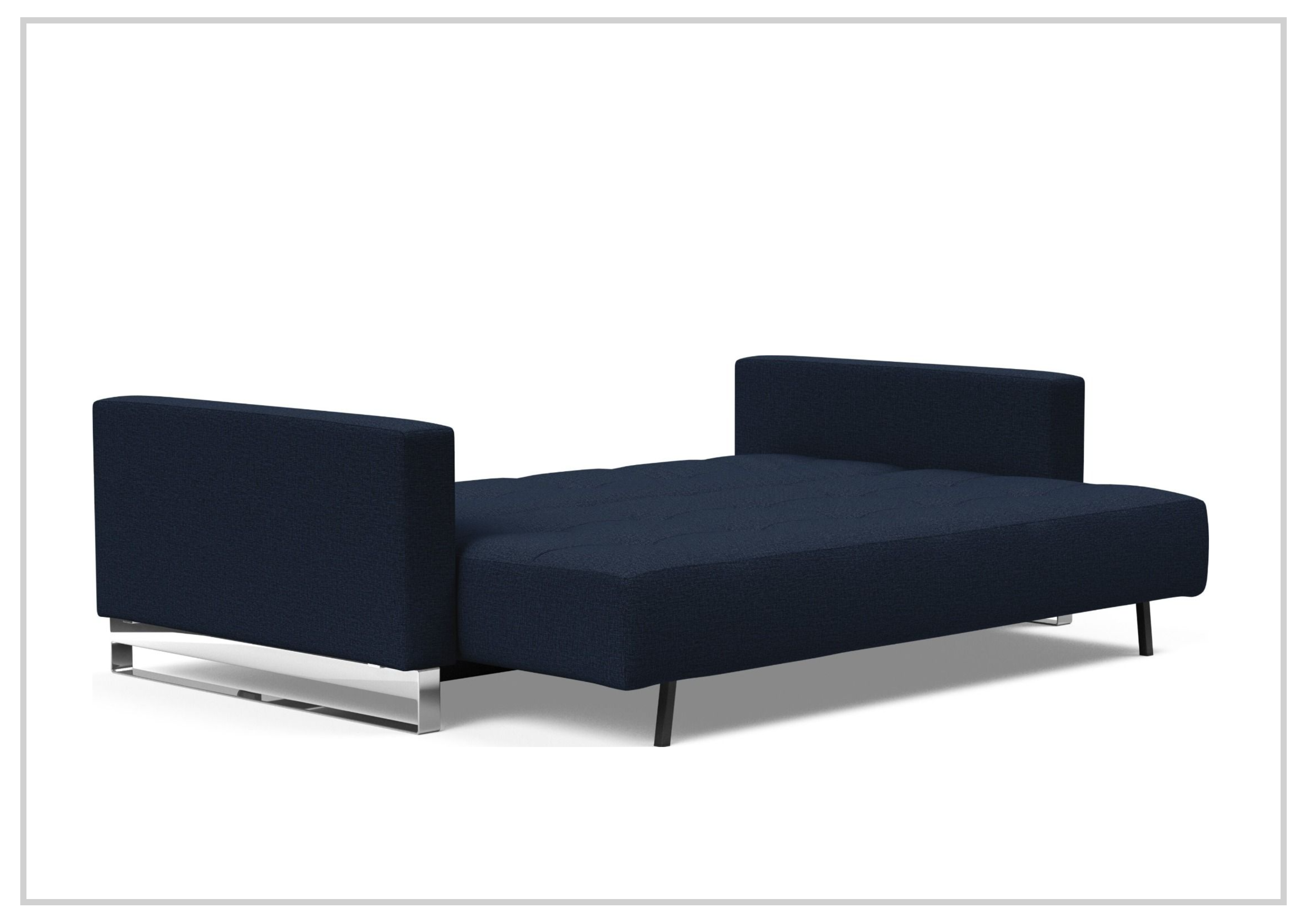 Innovation Living Cassius 2-Seater Fabric Sleeper Sofa with Ottoman - Convertible Sofa Bed for Small Spaces, Guest Room & Apartment Living - Perfect for Overnight Guests & Cozy Movie Nights