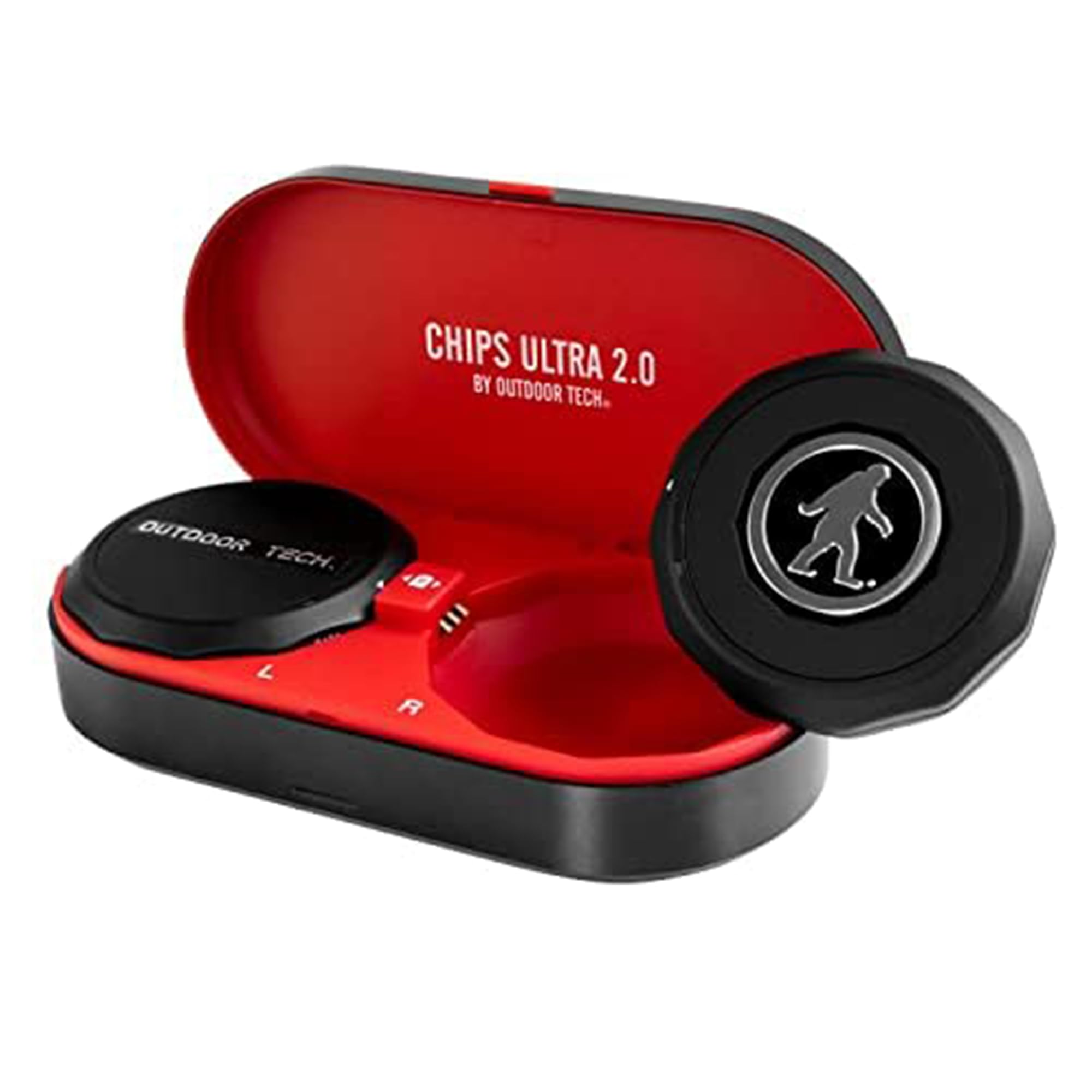 Outdoor Tech Chips Ultra 2.0 Wireless Bluetooth Helmet Headphones - Waterproof Sports Earbuds for Skiing, Snowboarding, Biking & Motorcycling | Perfect for Outdoor Adventures & Extreme Sports