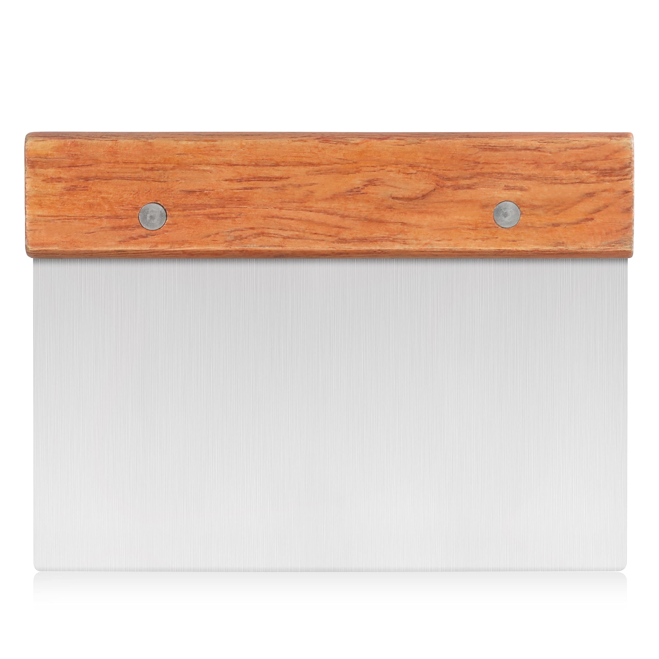 Premium Wood Handle Dough Scraper - 6