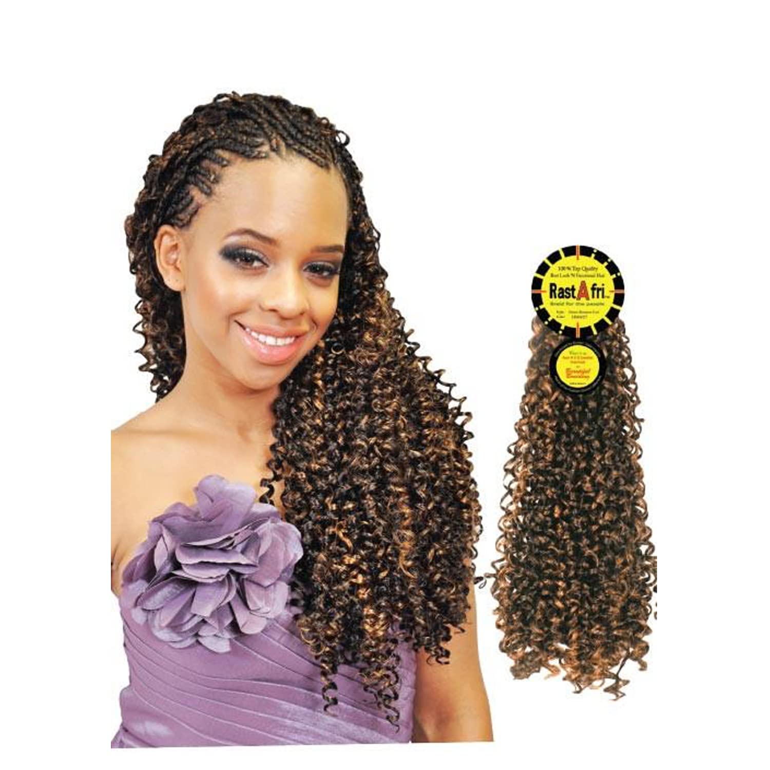 RastAfri Dream Romance Curl (HM4/27) - Premium Synthetic Hair Extensions for Women - Perfect for Braiding, Weaving & Protective Styles - Salon-Quality Curly Hair for Everyday Wear & Special Occasions