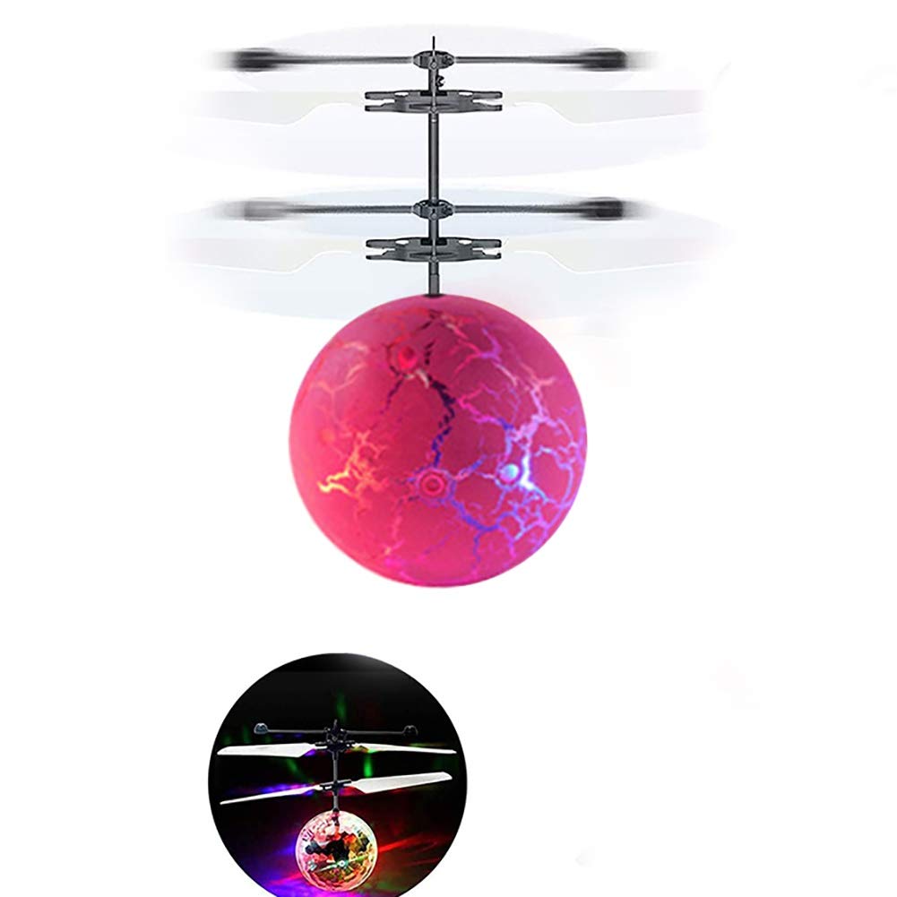 Tutuba Flying Ball Toy with Infrared Induction & LED Lights - Remote Control RC Drone for Kids, Boys & Girls - Indoor/Outdoor Play, Birthday Gifts, STEM Learning Toy
