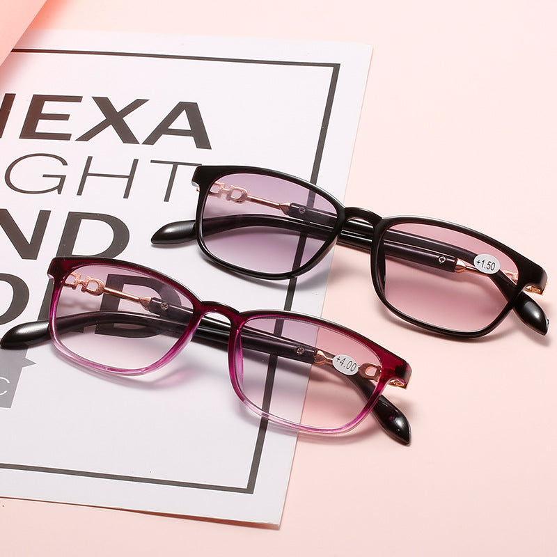 Women's Fashion Gradient HD Anti Blue Light Reading Glasses - Stylish & Protective for Work, Screen Time & Reading
