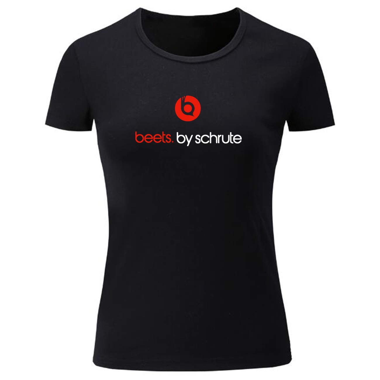 Schrute Farms Women's Beets Themed Novelty T-Shirt | The Office TV Show Inspired Graphic Tee | Perfect for Casual Wear, Office Theme Parties & Dwight Schrute Fans