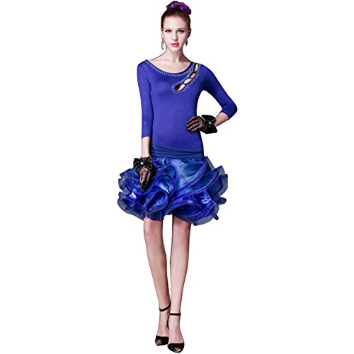Latin Dance Dress for Women - Salsa, Rumba, Cha Cha, Samba & Tango Performance Outfit | Elegant Ballroom Dancewear for Competitions & Social Dancing