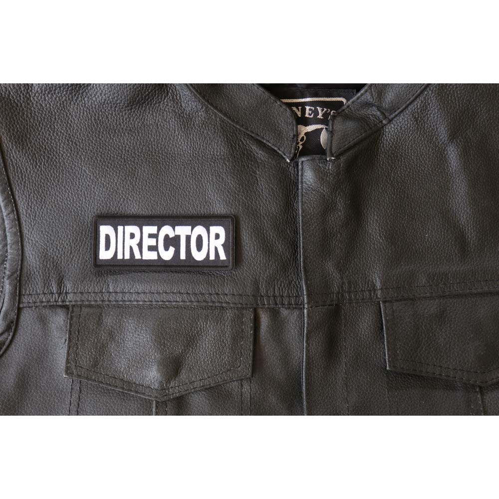 Director Iron On Patch - 4x1.5 Inch Embroidered Badge for Costumes, Jackets & Backpacks - Perfect for Film Crew, Theater & Cosplay