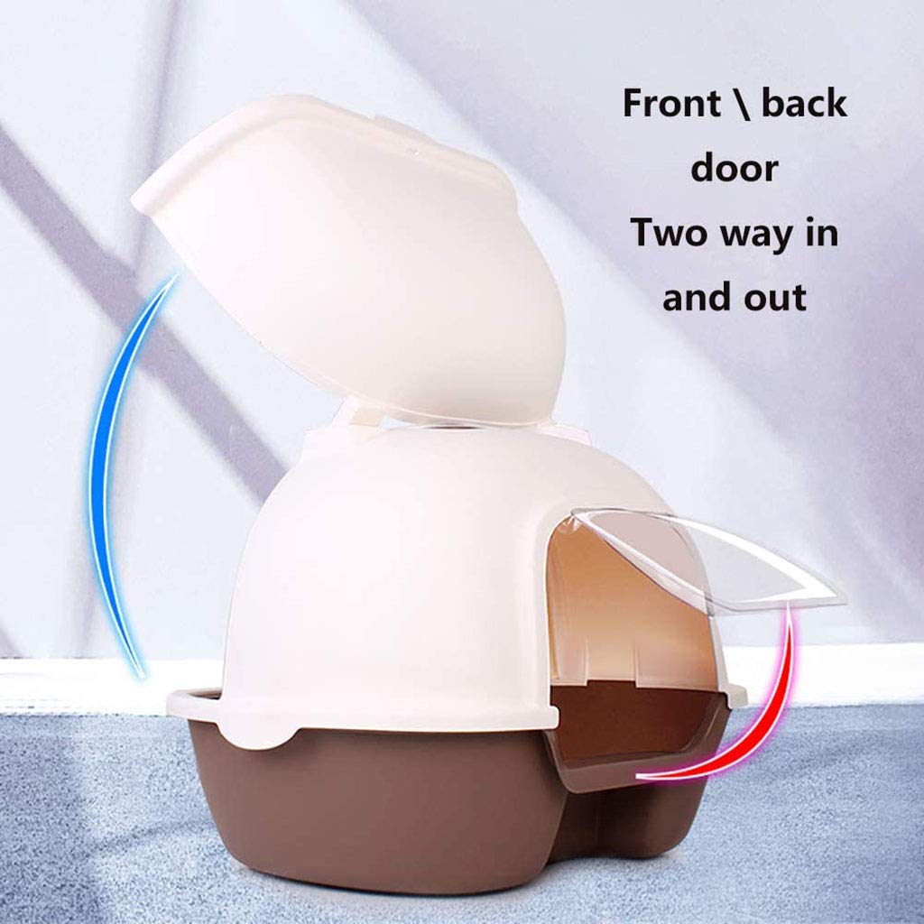 Self-Cleaning Cat Litter Box for Large Cats - High Sided Design Reduces Litter Tracking | Perfect for Multi-Cat Homes & Small Apartments