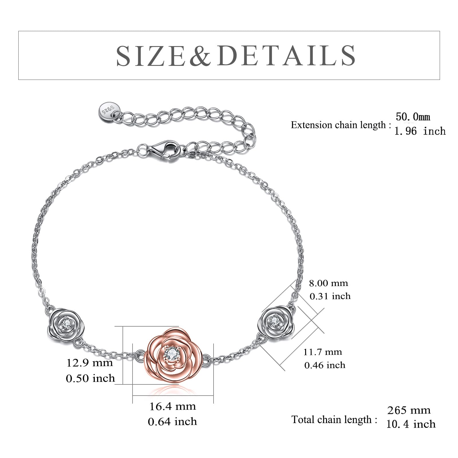 CRMAD Moonstone Sterling Silver Anklet for Women - Moon, Star, Daisy & Celtic Charm Designs | Irish Jewelry for Beach, Boho Style & Everyday Wear