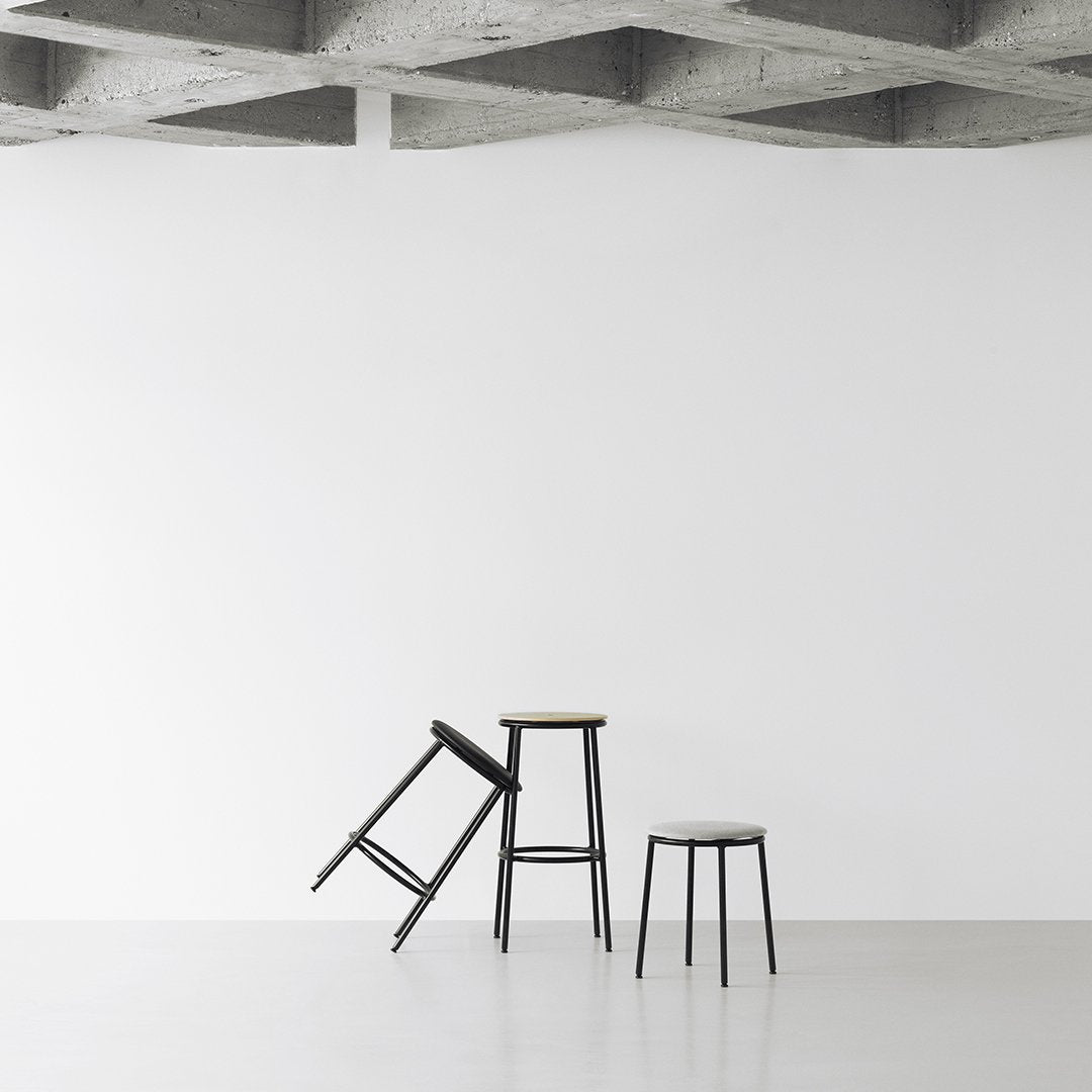 Simon Legald Circa Bar Stool by Normann Copenhagen - Modern Scandinavian Design Bar Height Stool for Kitchen Island, Breakfast Nook & Home Decor