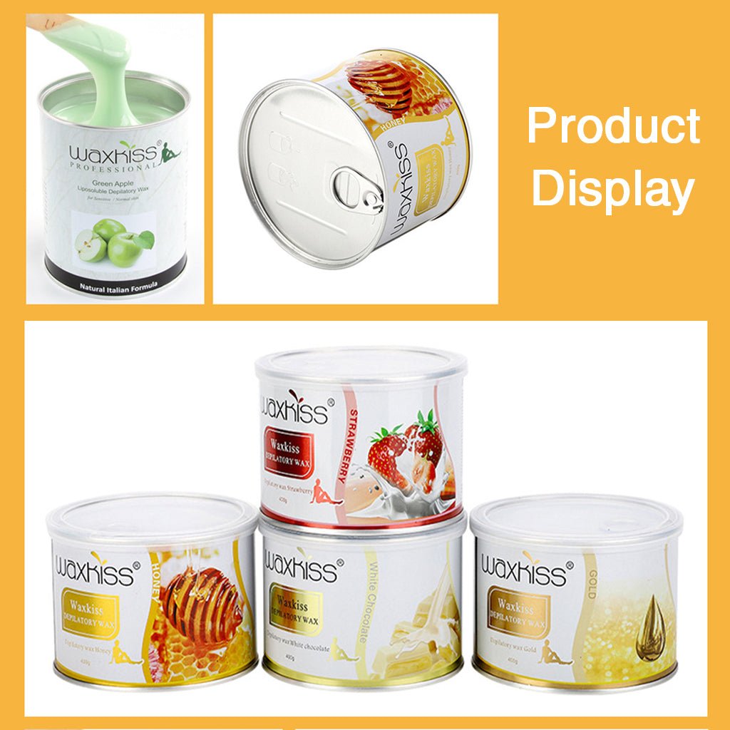 All-Purpose Natural Hair Removal Wax Kit - 400ml Canned Wax for Smooth Skin | Ideal for Legs, Arms, Bikini & Face at Home