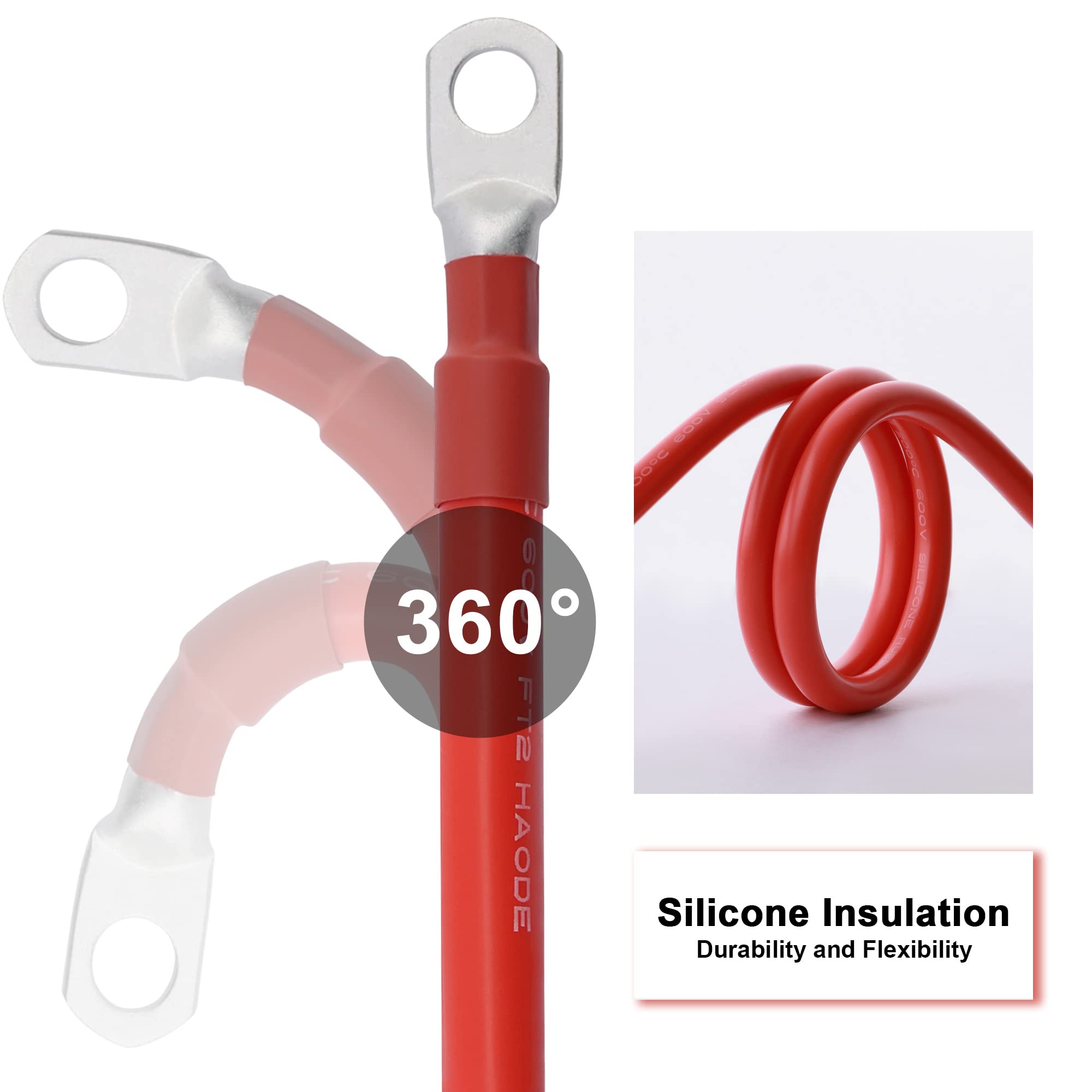 4 Gauge Battery Cable with 5/16