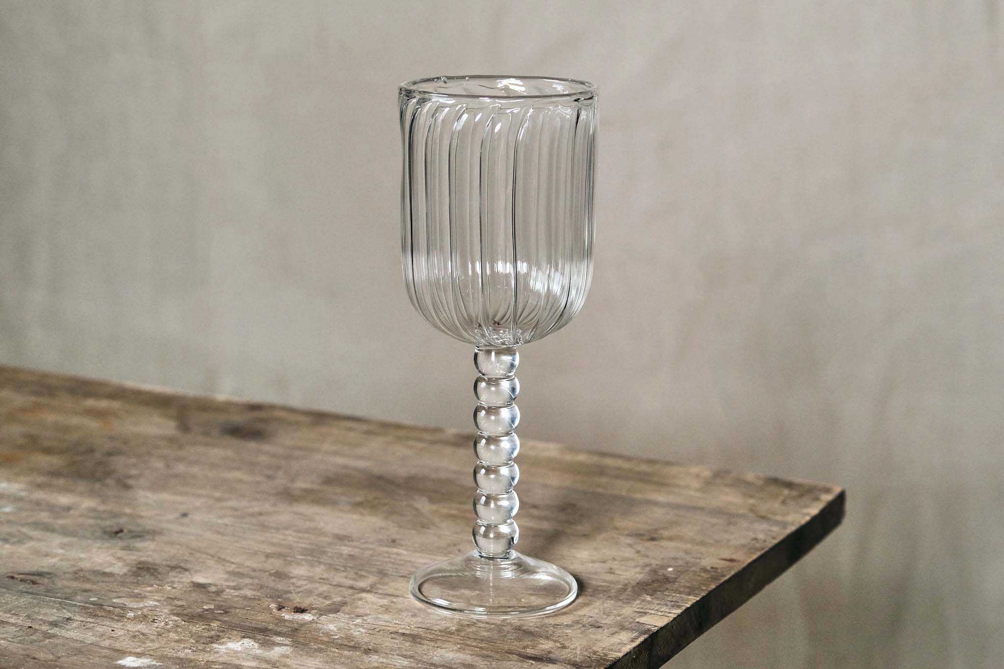 Elegant Beaded Stem Wine Glass Set - Handcrafted Crystal Champagne Flutes for Wedding, Party & Home Decor - Perfect for Celebrations, Gifts & Special Occasions