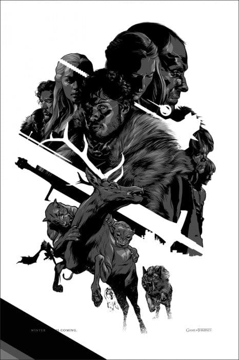 Game of Thrones Martin Ansin Poster - Premium Collectible Wall Art for Fans | Perfect for Home Decor, Office Display & Gifts