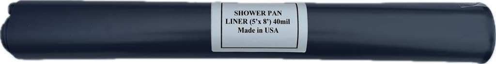 5x8 Shower Pan Liner Kit - Waterproof & Durable Bathroom Floor Protection for Showers, Baths & Wet Areas - Easy Installation & Mold Resistant