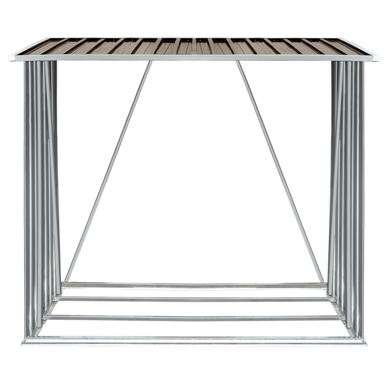 Mogou Galvanized Steel Garden Storage Shed 64.2