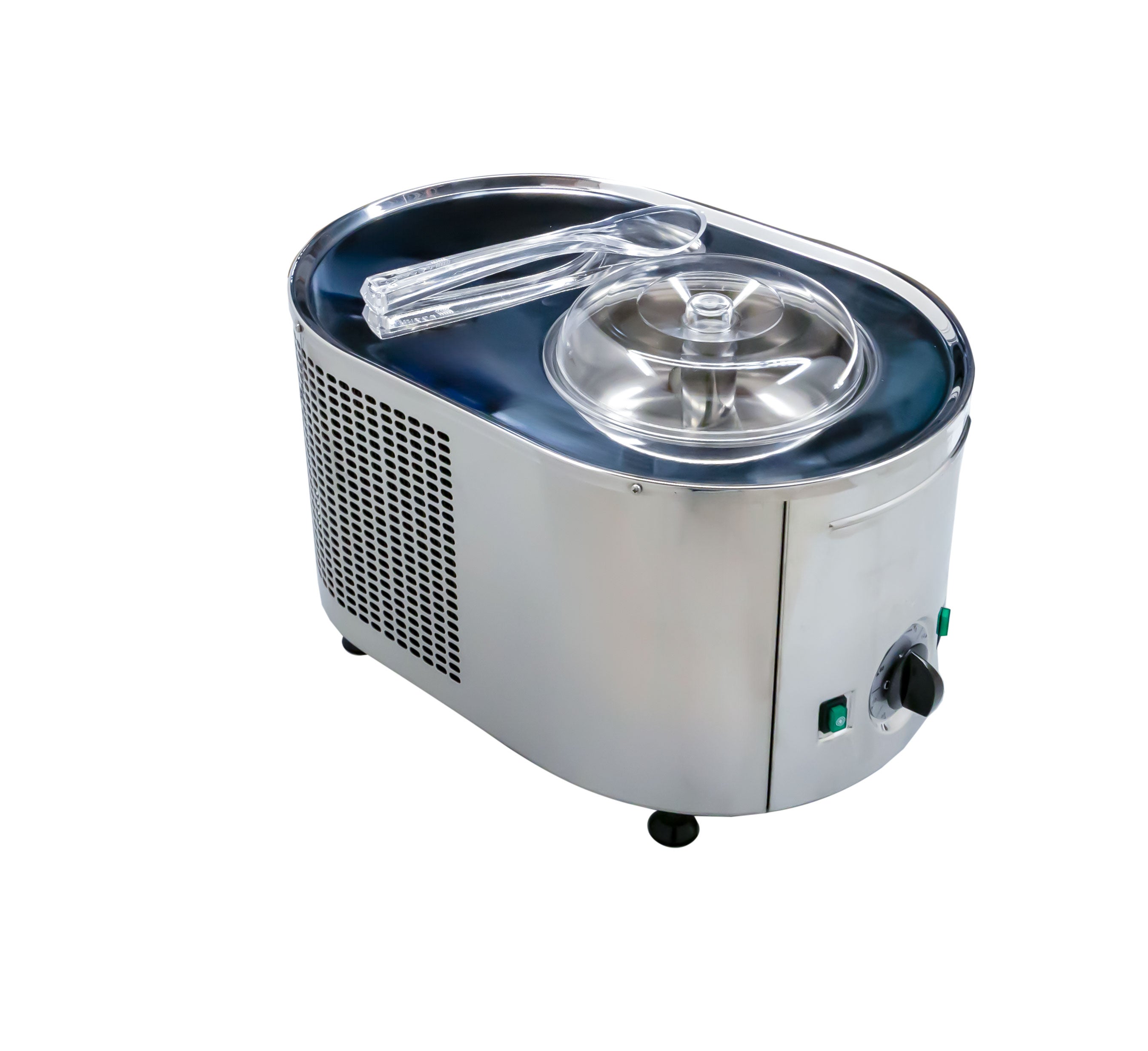 Musso Mini 2L Countertop Ice Cream Maker Machine - 110V Electric Frozen Dessert Maker for Home, Party & Small Business Use