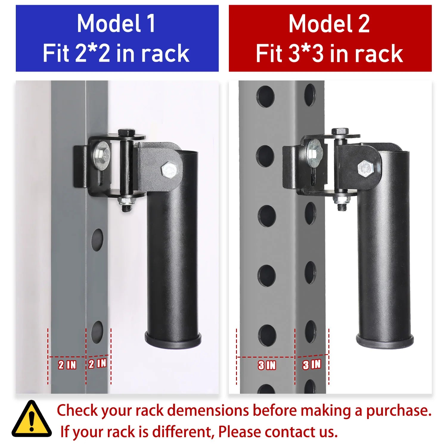 Heavy Duty Rack Mounted Landmine Squat Attachment - T-Bar Row Landmine Base for Power Rack - Perfect for Home Gym Strength Training & Weightlifting Exercises