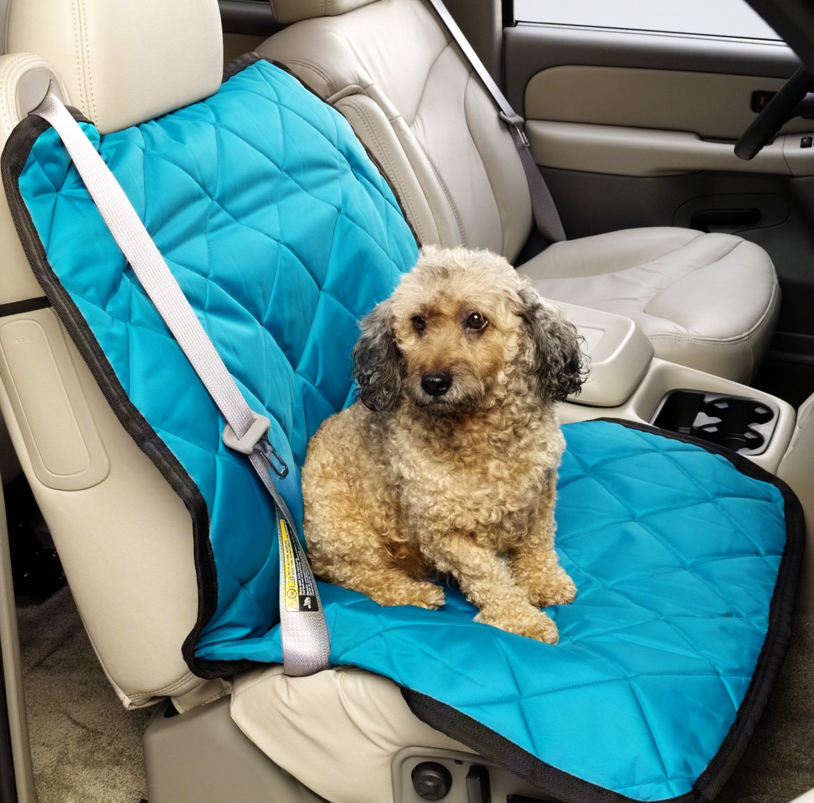Covercraft Universal Pet Seat Cover for Cars - Waterproof Bench Seat Protector, Non-Slip Dog Car Mat, Blue - Perfect for Road Trips & Pet Travel Accessories
