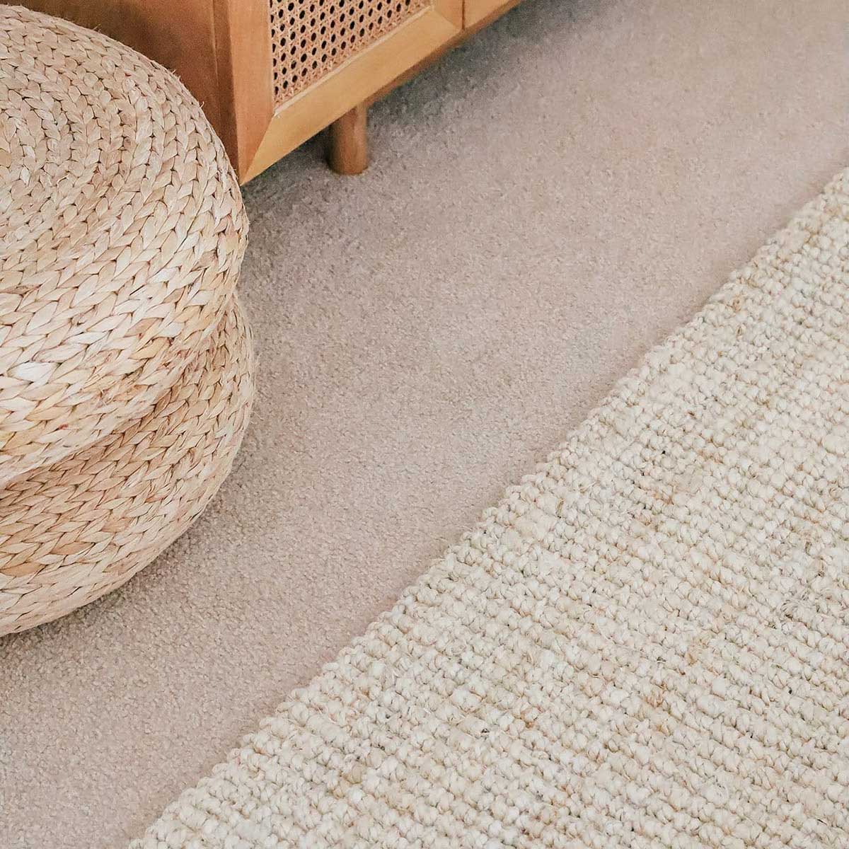 Kapoho Chunky Jute Rug - Natural Handwoven Eco-Friendly Area Rug for Living Room, Bedroom, or Outdoor Patio Decor
