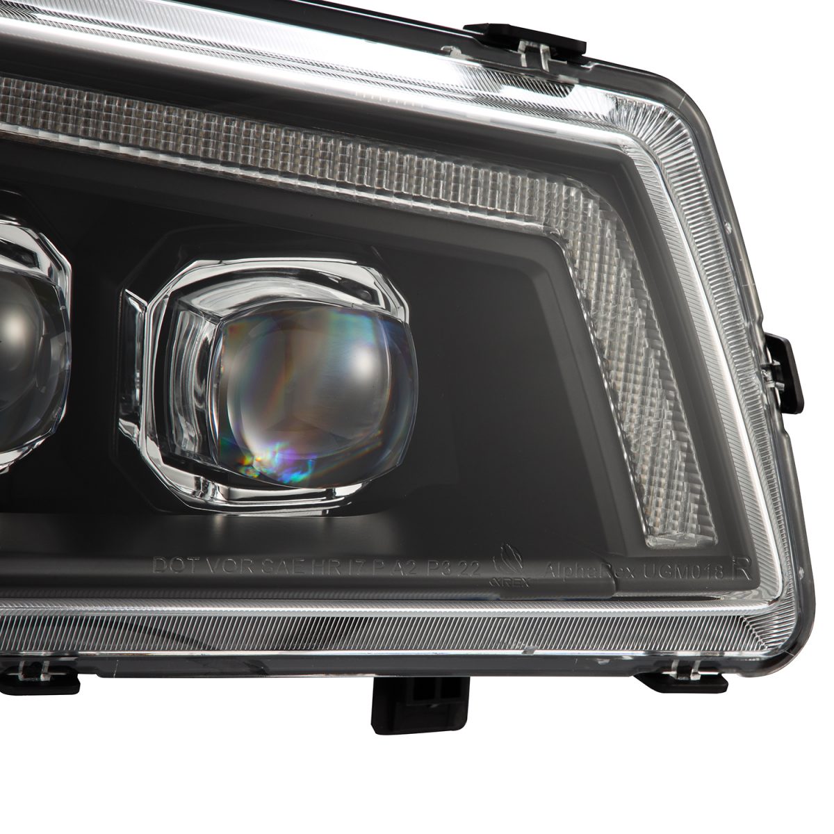 03-06 Chevrolet Silverado & 02-06 Avalanche (No Body Cladding) NOVA Series Black LED Projector Headlights - High Performance Lighting for Night Driving & Off-Road Adventures