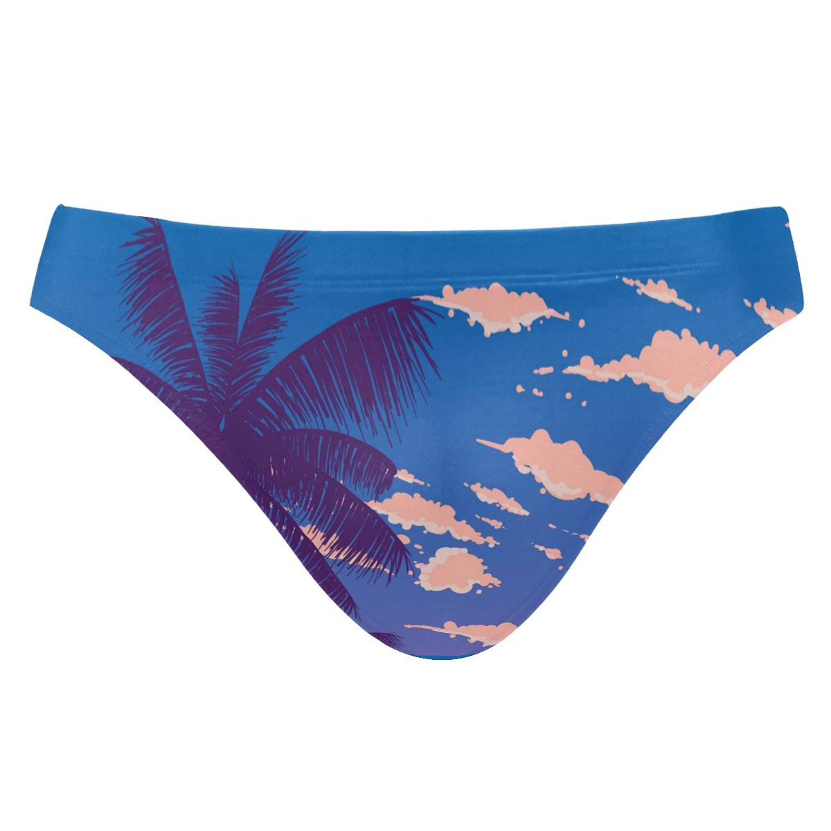 Stylish Men's Swim Trunks - Tropical Palm Tree Print Quick Dry Swimwear for Beach & Pool | Perfect for Hawaii Vacation, Summer Swimming, and Water Sports