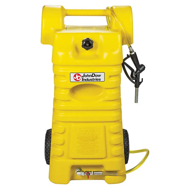JohnDow Poly Portable Fuel Cart - 15 & 25 Gallon Capacity | Heavy-Duty Gasoline & Diesel Transport | Perfect for Construction Sites, Farms & Emergency Fuel Storage