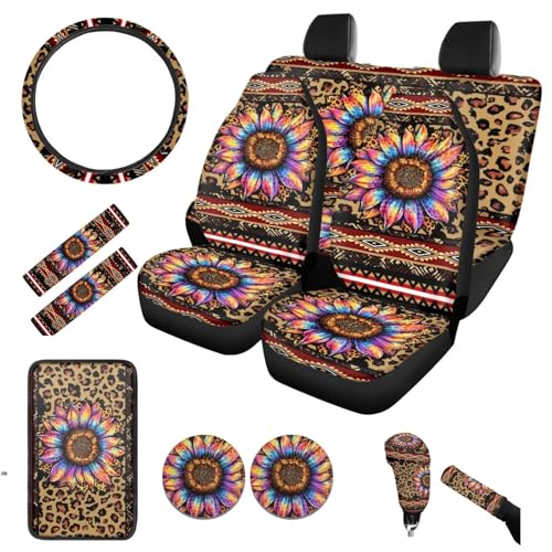 Leopard Sunflower Print