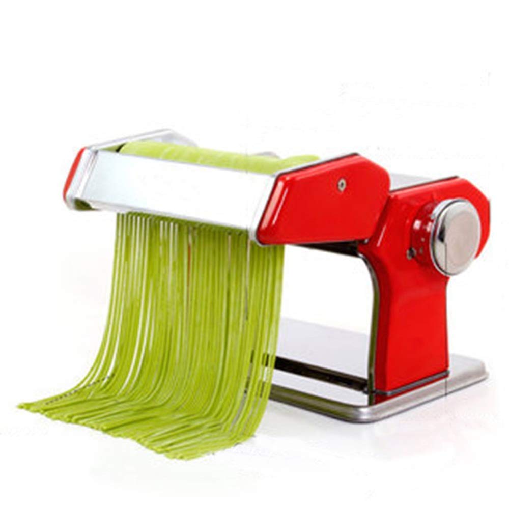 JF-XUAN Manual Pasta Maker Machine with 3 Stainless Steel Blades & 7 Thickness Settings - Hand Crank Noodle Maker for Homemade Spaghetti, Fettuccine, Lasagna - Perfect for Italian Cooking, Family Dinners & Restaurant-Quality Pasta at Home