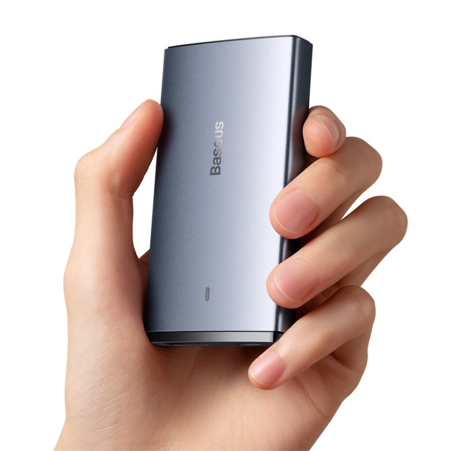 Baseus Ultra-Thin GaN5 65W Fast Charger with Type C & USB A - Perfect for Travelers, Home & Office Use