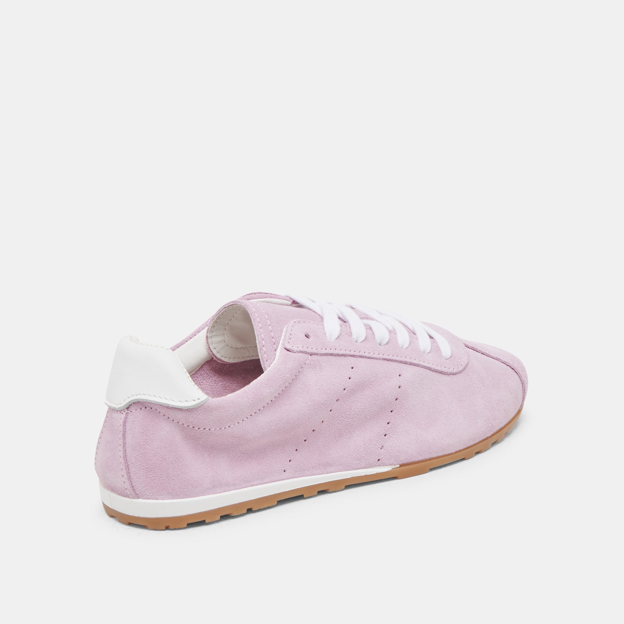 SERINA Women's Lavender Suede Sneakers - Comfortable Casual Walking Shoes for Work, Travel & Everyday Wear
