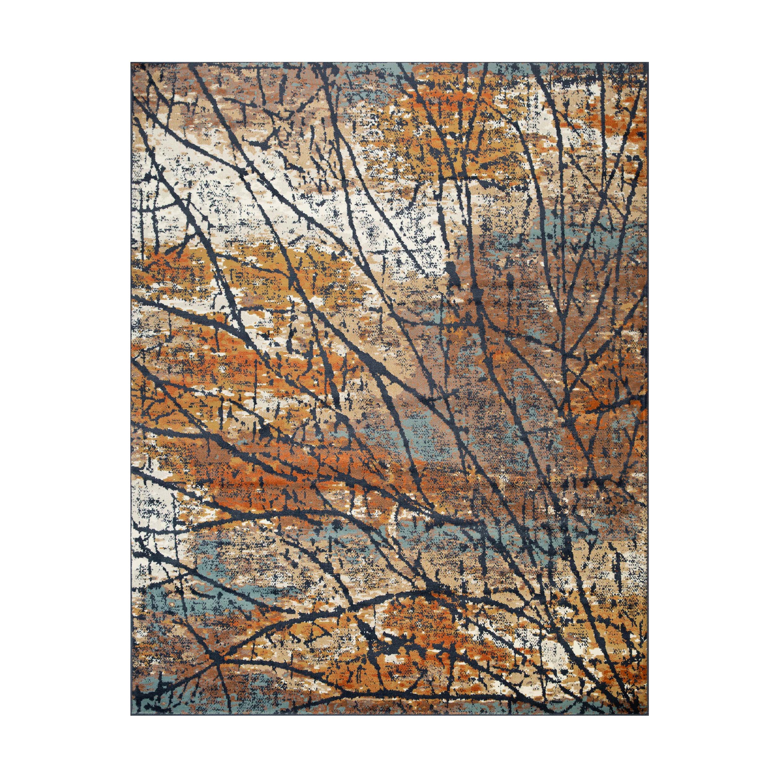 Fifi Modern Branches Indoor Area Rug or Runner - Soft Bohemian Style Carpet for Living Room, Bedroom, Hallway - Perfect for Home Decor & Cozy Spaces