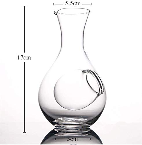 5-Piece Set Double Walled Glass Sake Cups with Stoppers - Modern Transparent Wine Decanter for Japanese Sake, Whiskey & Cocktails - Perfect for Dinner Parties, Gifts & Home Bar Decor