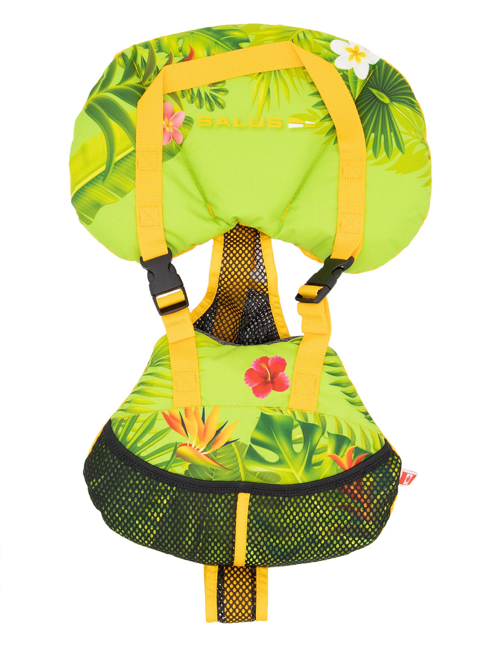 Salus Marine Bijoux Baby Vest - Green Tropical One Size Life Jacket for Infants & Toddlers - Perfect for Pool, Beach & Boating Safety