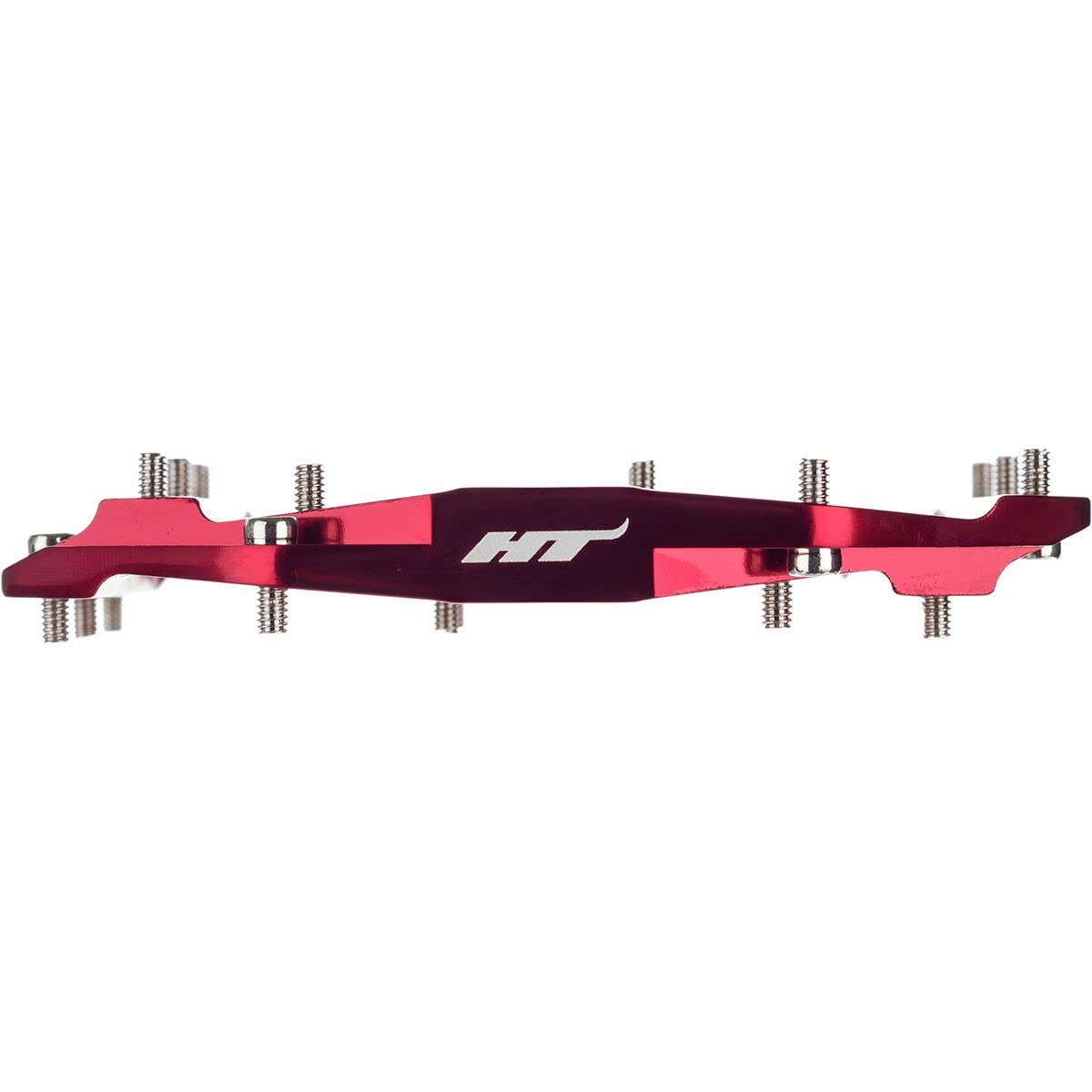HT Components Ae03 Evo Bike Pedals - Red Cycling Pedals for Mountain & Road Bikes | Lightweight & Durable for Trail Riding & Commuting