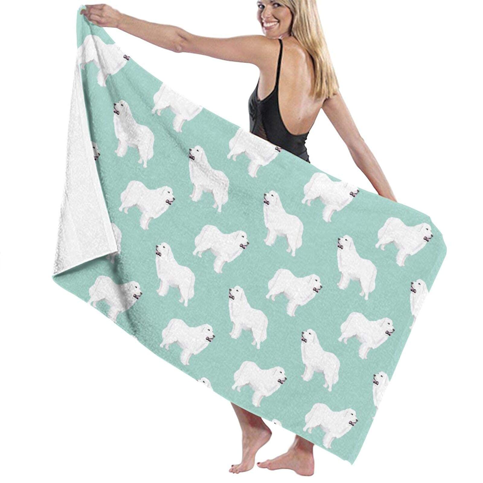 **Fast-Drying Superfine Fiber Shepherd Dog Beach Towel for Kids & Boys - Oversized 32
