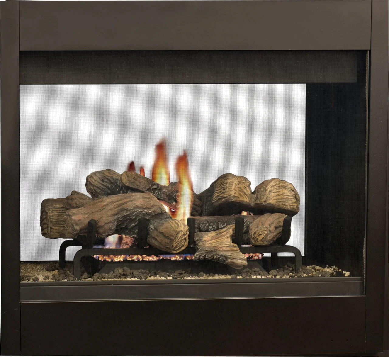 35 Inch Direct Vent Traditional See Through Gas Fireplace - DRT35ST - Perfect for Living Rooms, Bedrooms & Cozy Home Ambiance