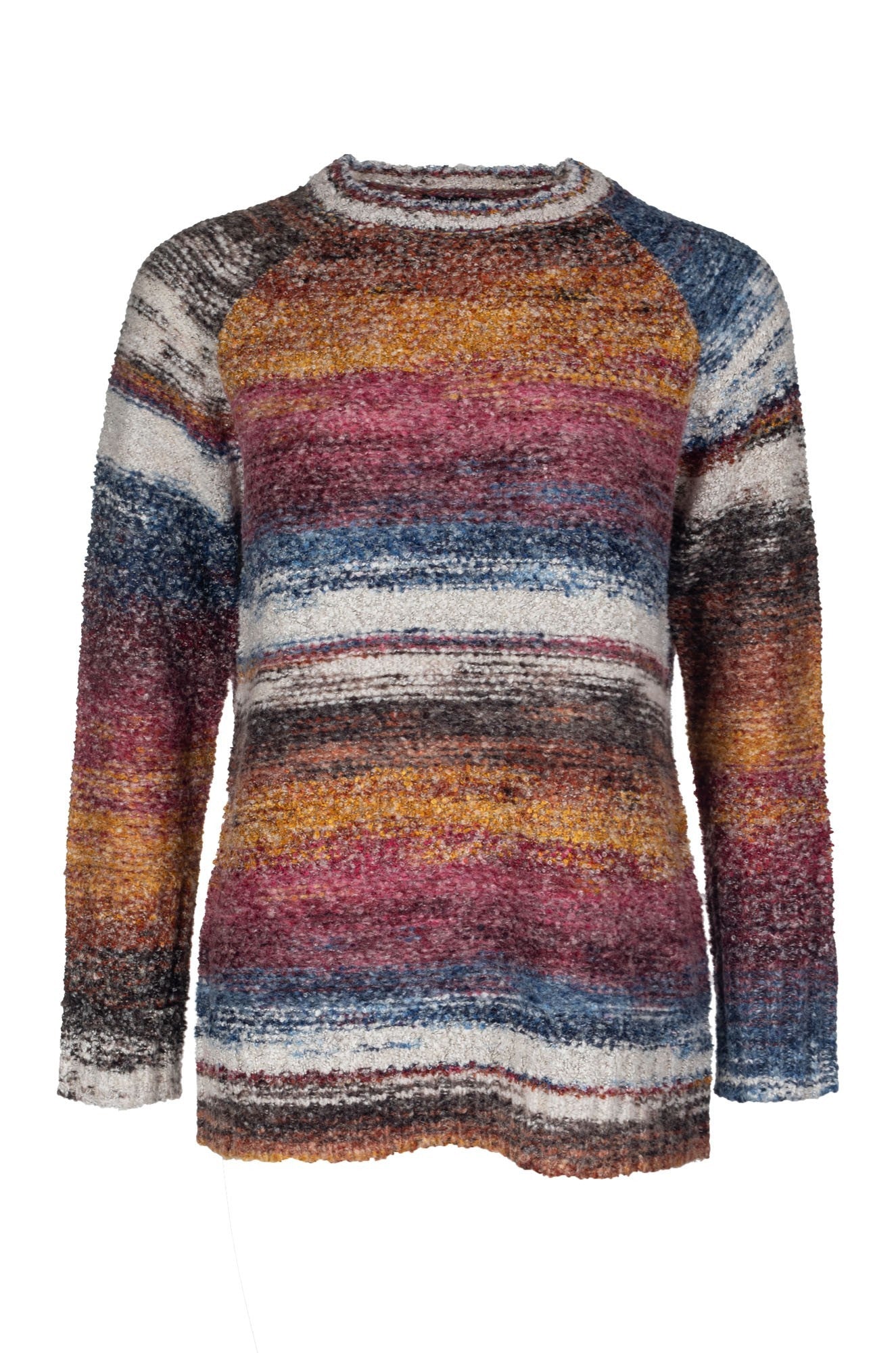 Jumper Knitwear | Berry Navy Stripe Sweater | 6981B1 | Cozy Winter Fashion for Women & Men