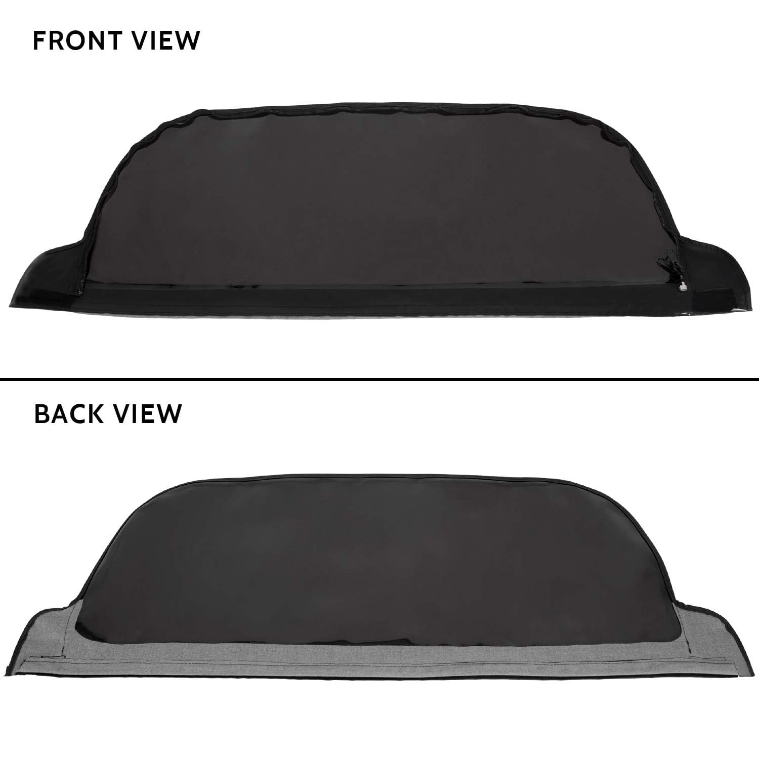ECOTRIC Black Waterproof Soft Top Upper Skin & Trail Top Cover - Compatible with 1995-1998 Suzuki Sidekick & Geo Tracker - Durable Tinted Windows Replacement for Off-Road Adventures & Outdoor Protection