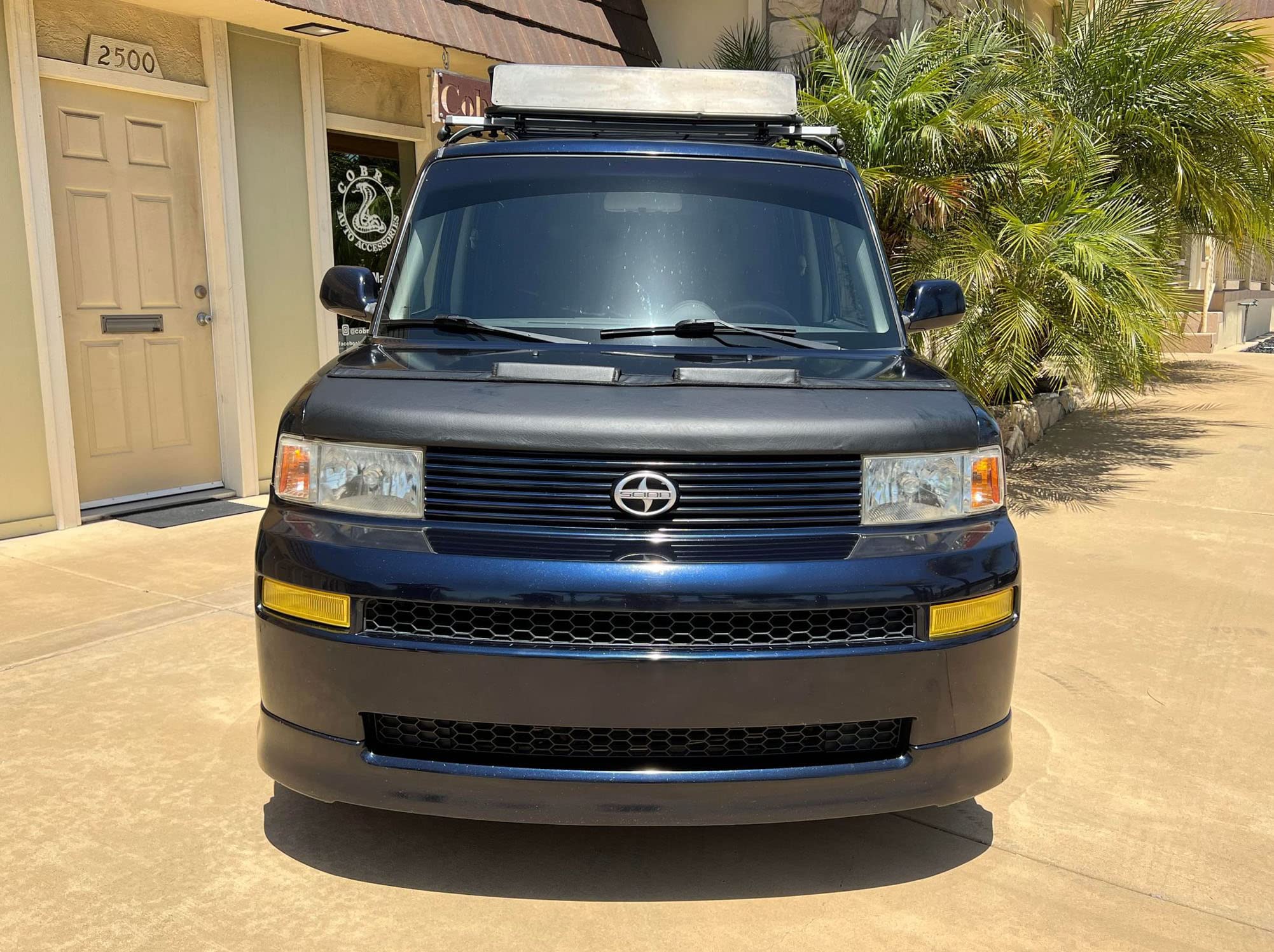 Scion XB 2004-2007 Car Hood Bra Mask Cover - Black Vinyl Protective Bonnet Protector for Scion XB 2004 2005 2006 2007 Models - Perfect for Road Trips, Car Shows & Daily Protection