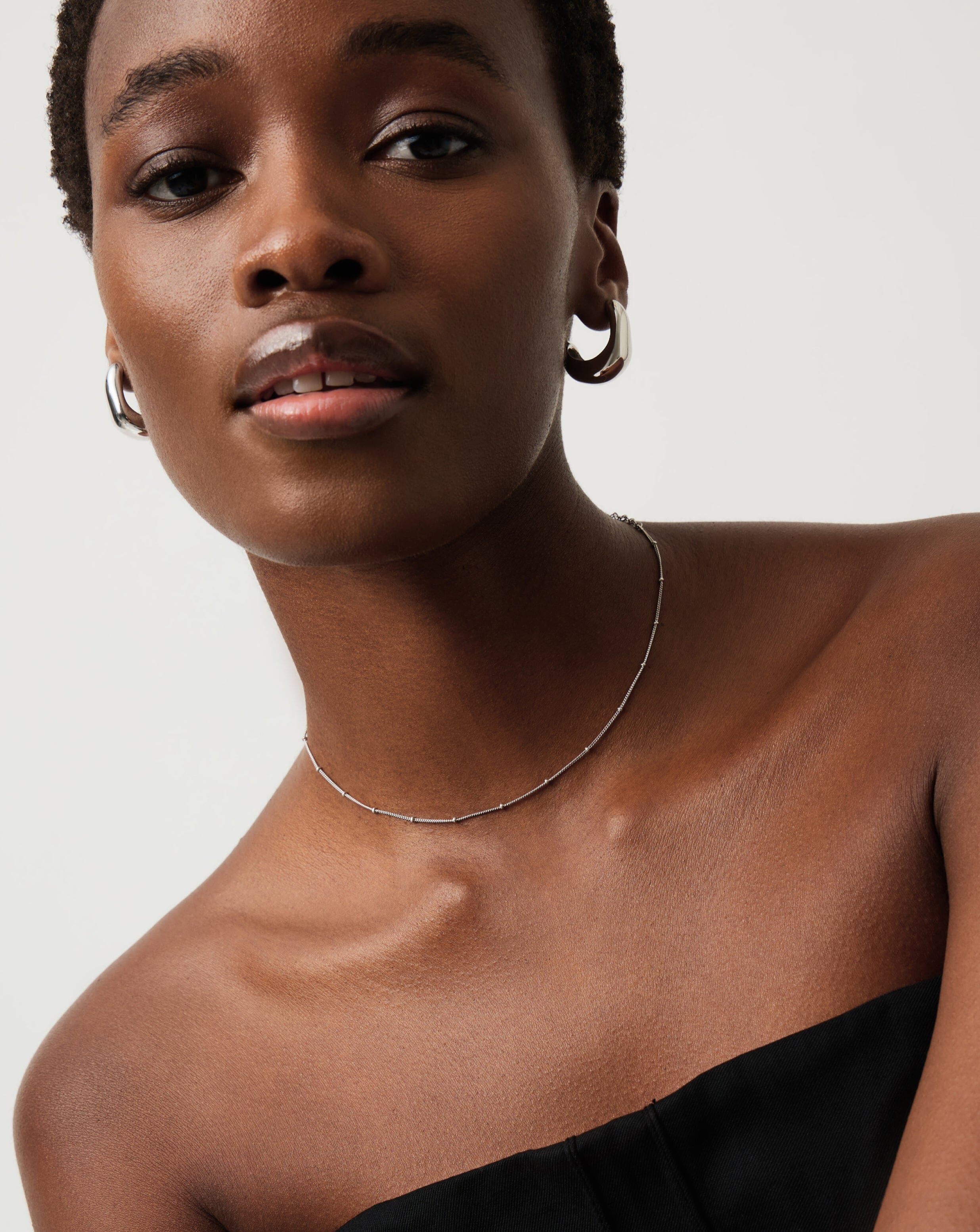 Stylish Bobble Chain Choker Necklace - 925 Sterling Silver Jewelry for Women | Perfect for Parties, Date Nights & Everyday Wear