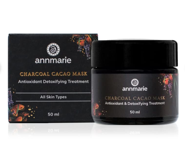 Annmarie Charcoal Cacao Mask - 50ml Detoxifying Face Mask for Clear Skin | Deep Cleansing & Pore Minimizing | Perfect for Acne-Prone & Oily Skin Types
