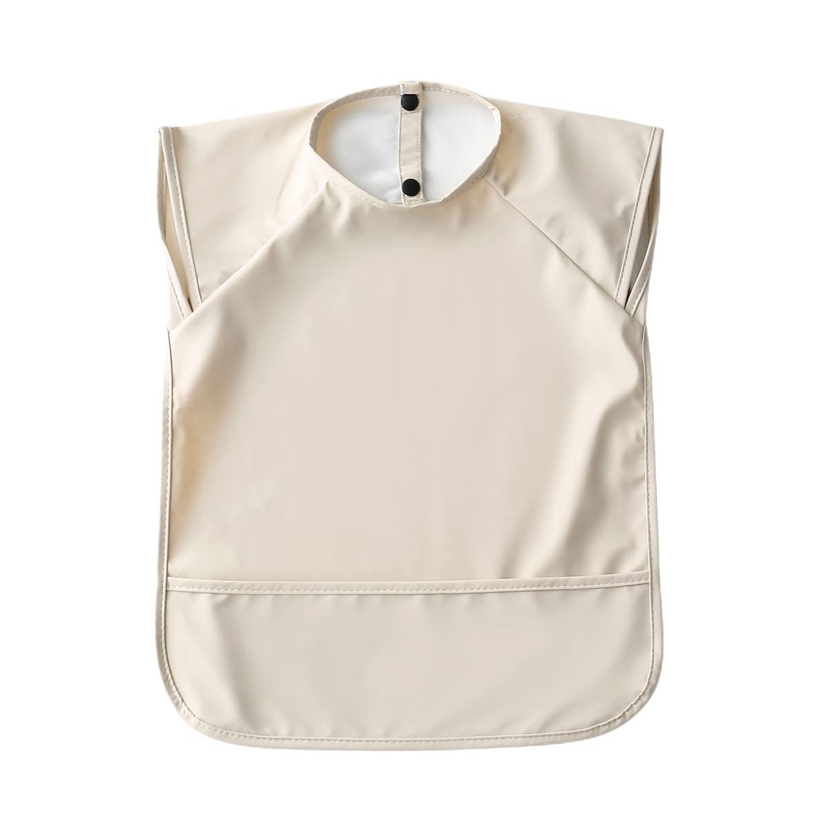 Waterproof Baby Bibs for Infants & Toddlers - Extra Coverage Feeding Bib with Food Catcher | Easy to Clean & Washable | Ideal for Mealtime, Snacks & Messy Play