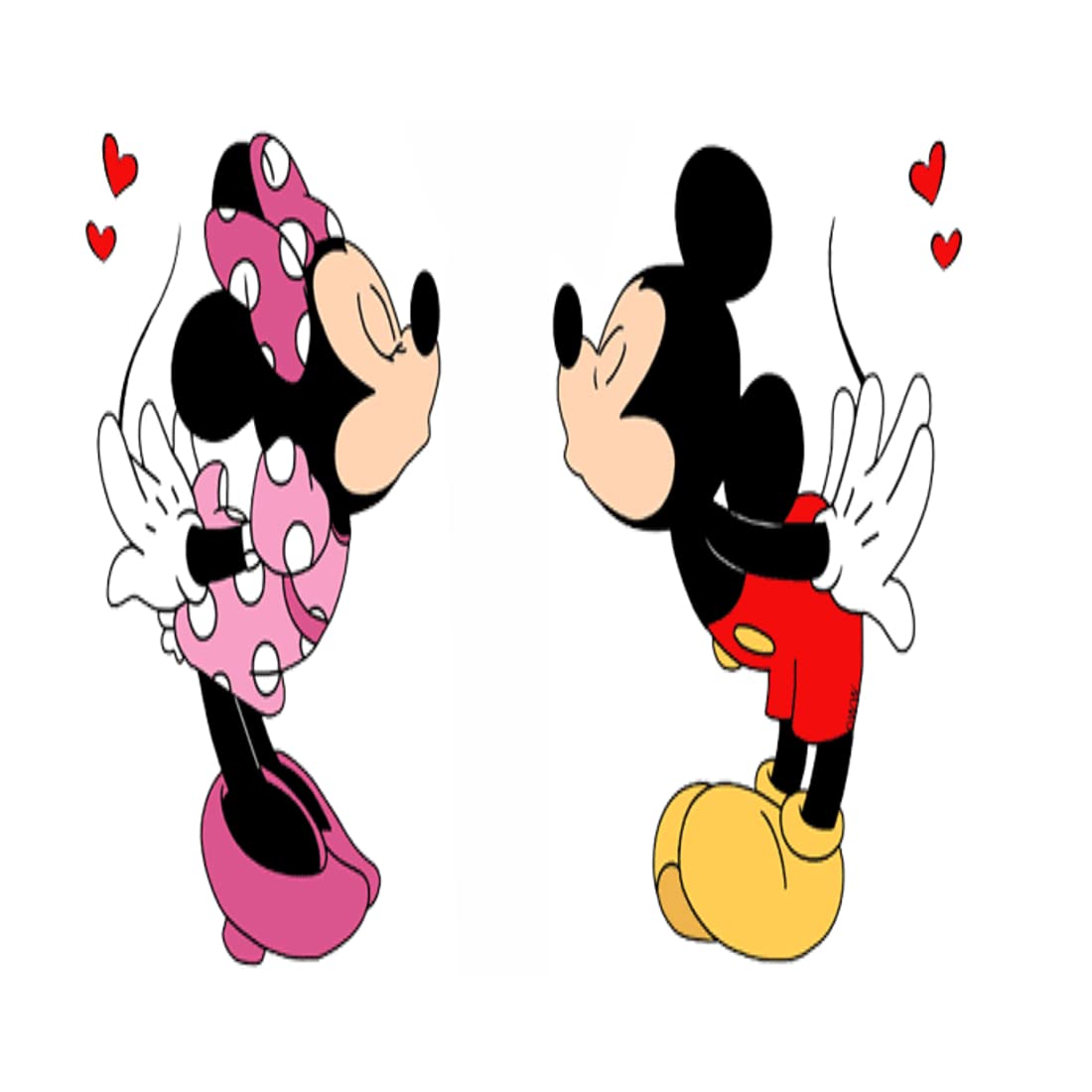 Mickey and Minnie Mouse Temporary Tattoos for Kids - Waterproof, Safe & Fun Body Art for Boys and Girls - Perfect for Birthday Parties, Halloween Costumes & Disney Theme Events