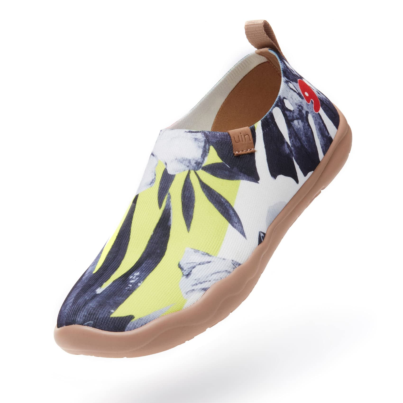 UIN Women's Lightweight Slip-On Knit Loafers - Artistic Painted Travel Shoes | Comfortable Casual Sneakers for Walking, Work & Daily Wear | Toledo Ⅱ Fashion Footwear