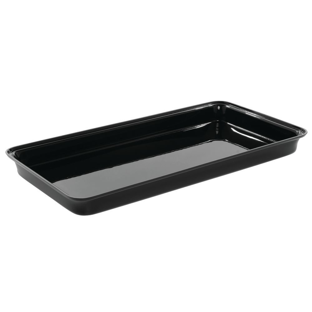 Premium Delfin Black Acrylic Serving Tray - 24