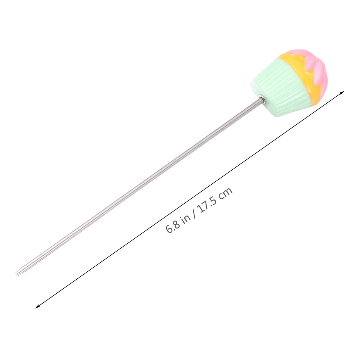Hemoton 2-Pack Stainless Steel Cake Testers - Professional Baking Picks for Muffins, Biscuits & Cakes - Food Safe Cake Tester Probe & Meat Doneness Tool - Perfect for Home Bakers & Professional Chefs