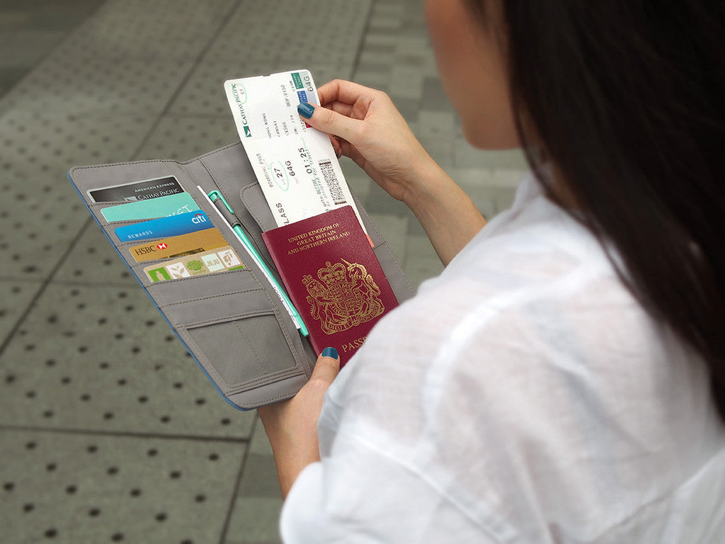 Monocozzi Premium RFID Blocking Passport Holder - Slim Travel Wallet for Women & Men - Perfect for Airports, Vacations & International Trips